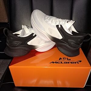 APL MClaren Hyspeed White/ Black Ombre Sneakers